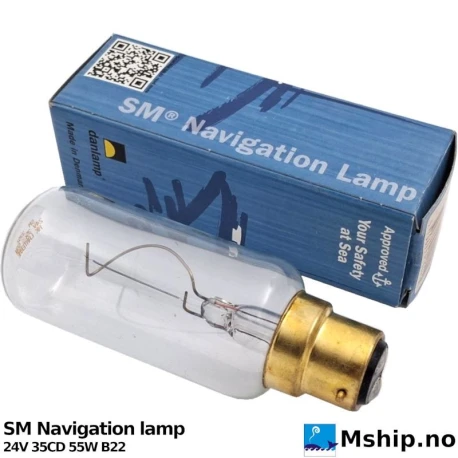 SM Navigation lamp 24V 35CD 55W B22 — Manufacturer: danlamp, Model: 24V 35CD 55W B22, Manufacturers part number: 10041, Volt: 24 Volt