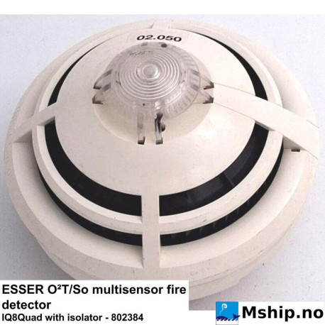 ESSER 802384 Fire Detector — Manufacturer: ESSER, Model: O²T/So multisensor fire detector, Manufacturers part number: 802384, Alternative part number: IQ8Quad