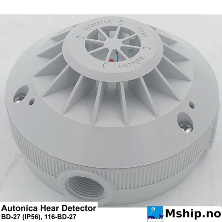 Autronica Hear Detector BD-27 — Manufacturer: Autronica, Model: BD-27