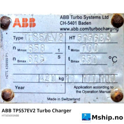 ABB TPS57EV2 Turbo charger