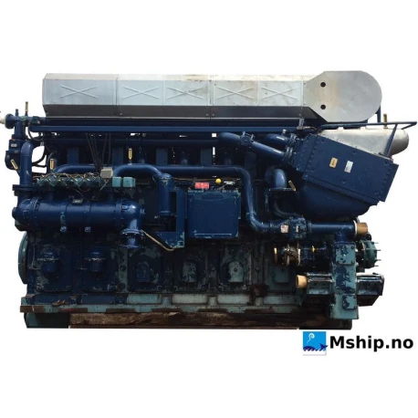 Stork Wärtsilä 6SW280 — Manufacturer: Stork Wärtsilä, Model: 6SW280, Serial number: 13089, Year: 1997, HP: 2071, kW: 1545, RPM: 800, Running Hours: Total hours: 132.758.     19.884 hrs since last overhaul, Other: ABB Turbo type: VTC254-23. Governor: Essex governor, Type 1101V-40-15L