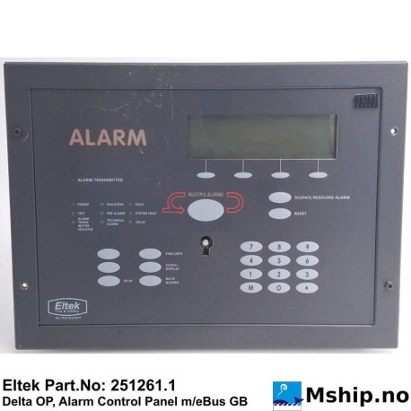 Eltek Alarm Control Panel 251261.1    https://mship.no