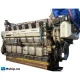 Wärtsilä 12V32 D — Manufacturer: Wärtsilä, Model: 12V32 D, Serial number: 6232, Performance specification: 133171, HP: 6032, kW: 4500, RPM: 750, Running Hours: 99642, Cylinder bore: 320 mm, Piston Stroke: 400 mm, Number of cylinders: 12, Displacement: 386 Litres , Cylinder configuration: V-angle  55°, Rotation direction: CCW - Counter clockwise seen from aft, Fuel Type: HFO, Other: Valmet gearbox for this engine available., Weight: 57 Ton