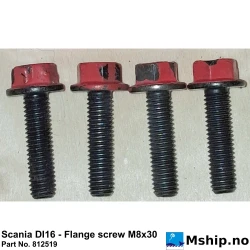 Scania DI16 - Flange screw M8x30 Part No. 812519