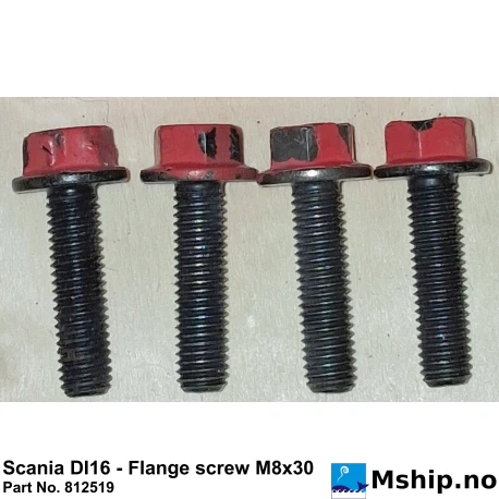 Scania DI16 - Flange screw M8x30 Part No. 812519    https://mship.no