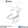 Scania DI16 - Oil cooler Part No. 1448933    https://mship.no