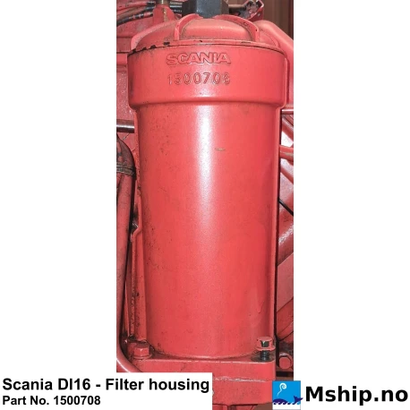 Scania DI16 - Filter housing Part No. 1500708    https://mship.no