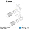 Scania DI16 - Pipe Part No. 1529411    https://mship.no