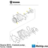 Scania DI16 - Coolant pump Part No. 1549482    https://mship.no