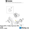 Scania DI16 - Pulley 2-grooves XPA, ø 260 Part No. 1743663