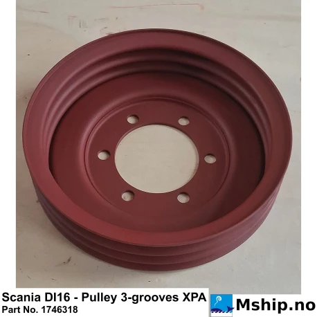 Scania DI16 - Pulley 3-grooves XPA Part No. 1746318    https://mship.no