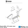 Scania DI16 - Oil cooler cover Part No. 1850702
