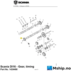 Scania DI16 - Gear, timing Part No. 1424466    https://mship.no