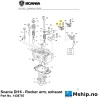 Scania DI16 - Rocker arm, exhaust Part No. 1438755    https://mship.no