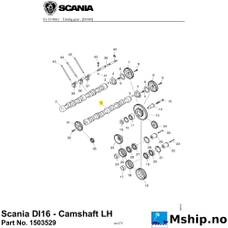 Scania DI16 - Camshaft LH Part No. 1503529    https://mship.no