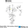 Scania DI16 - Valve spring, exhaust Part No. 1519701    https://mship.no