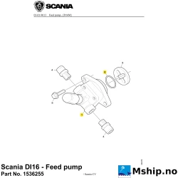 Scania DI16 - Feed pump Part No. 1536255    https://mship.no