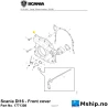 Scania DI16 - Front cover Part No. 1771308    https://mship.no