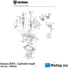 Scania DI16 - Cylinder head Part No. 1909203